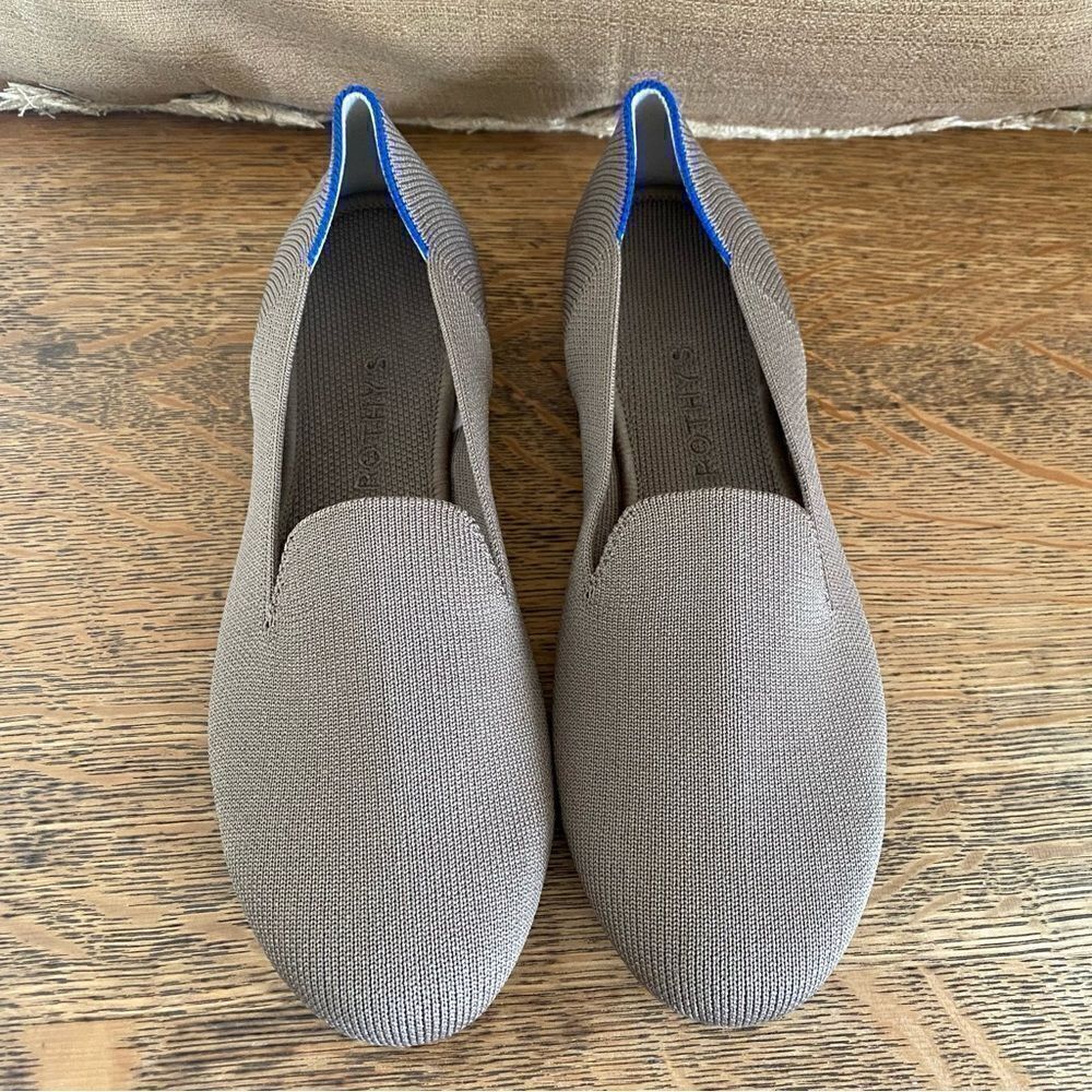 Rothy's The Loafer Women's Size 8 US Mocha Round Toe Slip On Flat Shoes. NWOT!